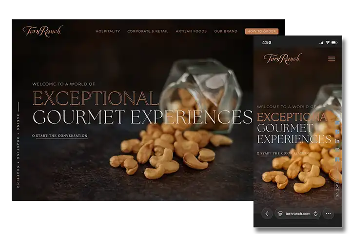 Torn Ranch website screenshot